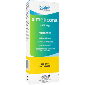Simeticona 125mg Capsula Mole - Caixa com 15 Capsulas